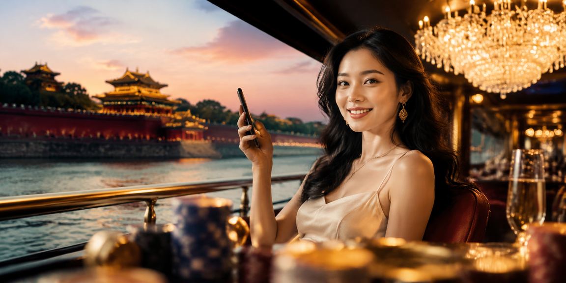 Người chơi tại Huế dùng điện thoại để xem khu vực casino cao cấp